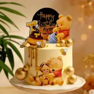 pooh honey pot cake