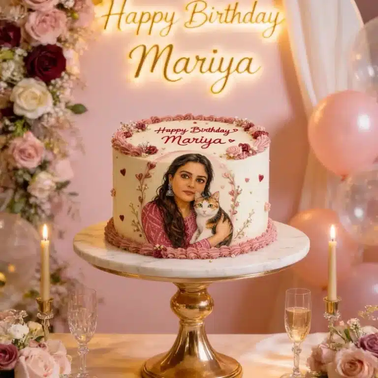 portrait birthday cake