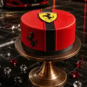 red ferrari classic cake