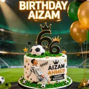 ronaldo star football cake