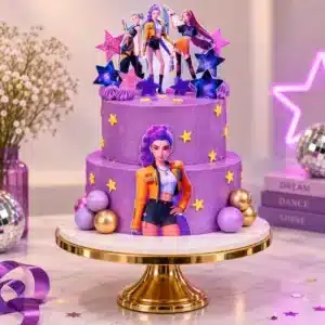2 tier Kpop squad cake