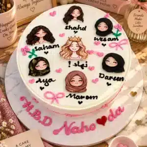 besties photo cake