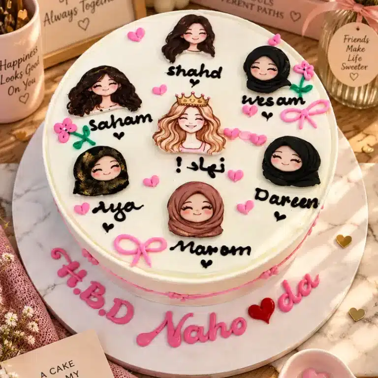 besties photo cake