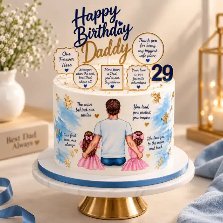daddy daughter birthday cake