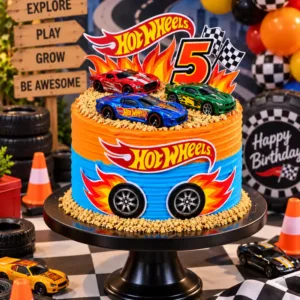 hot wheels racing birthday cake
