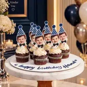 photo face cupcakes