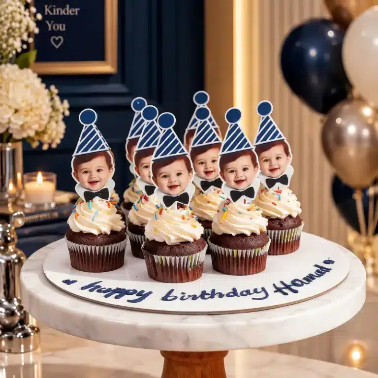 photo face cupcakes