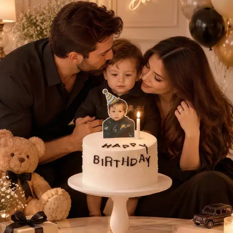 photo topper plain cake