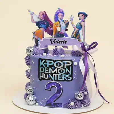 kpop demon hunters cake trending creamone