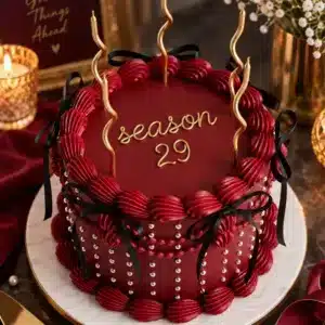 vintage season milestone cake