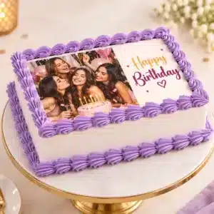 friends gang rectangle photo cake
