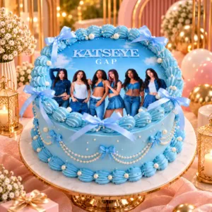 girls gang vintage photo cake