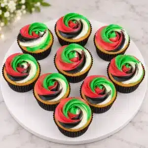 uae flag day cupcakes
