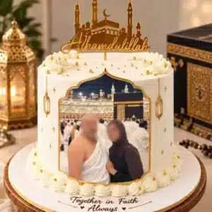 umrah hajj memories photo cake